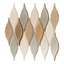 Zeille Glass and Metal Arabesque Mosaic Tile-65638413