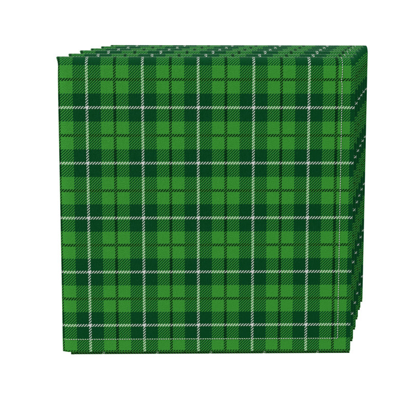 Cotton Twill Plaid Square Napkin