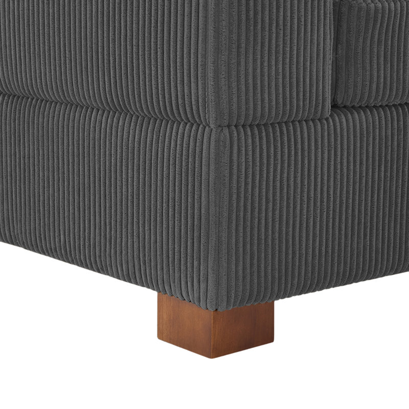 Yalisa Chaise Lounge, Grey, Left Hand Facing
