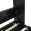 Grand lit escamotable avec armoires de rangement, noir-39405594-39405588