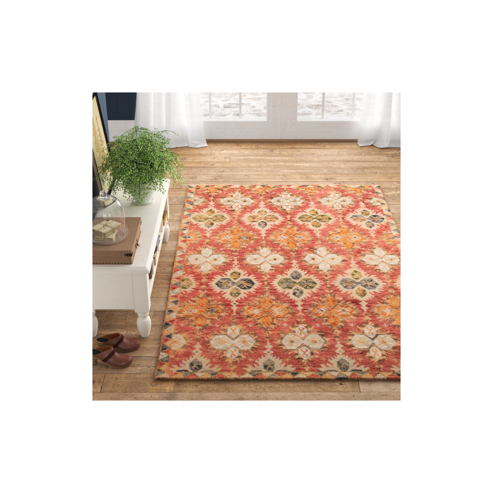 Adrien Handmade Wool Rug, Rectangle 8' x 11'