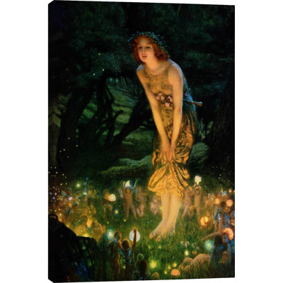 Midsummer Eve, 1908 by Hughes Canvas Print