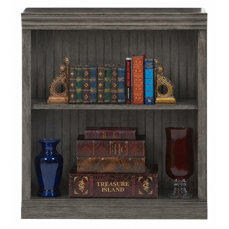 Sherita Bookcase, Graystone, (1 Shelf) 36” H x 32” W x 14.25” D