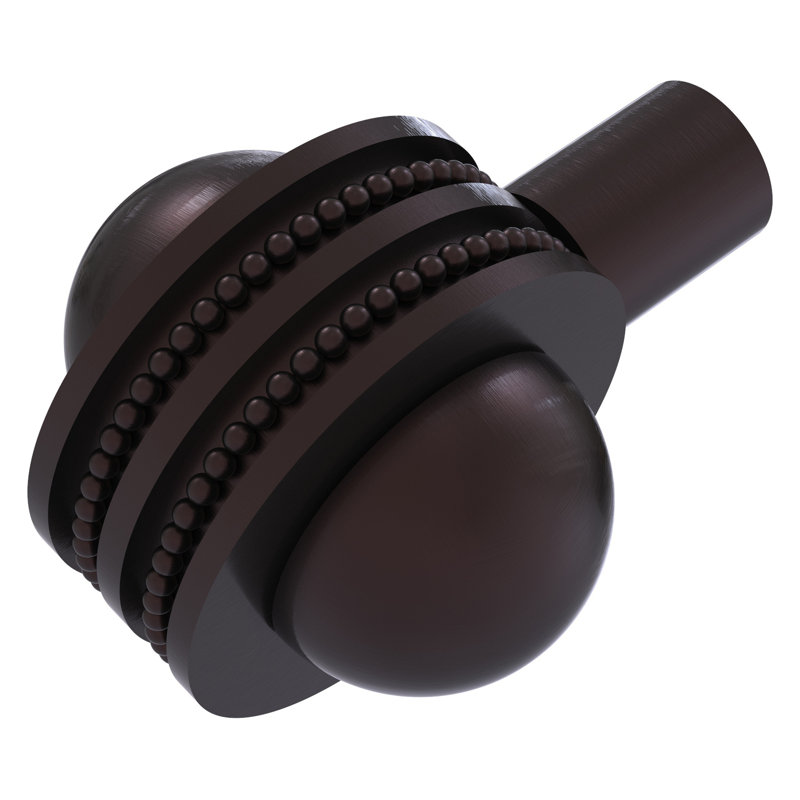 1 1/2" Length Geometric Knob, Antique Bronze