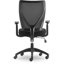 Chaise de bureau ergonomique en filet à dossier moyen Serta Production, accoudoirs réglables, base pivotante en nylon-28151606