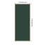Tableau d'affichage en tissu encadré, 17 x 41 cm, motif vert forêt, pour l'organisation murale-89547005