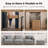 Oversized Modular Sectional Sofa, 4 Seat U shaped Cloud Sectional Couch with 2 Ottomans-1119446861