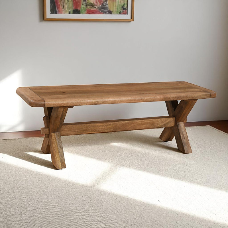 Dorchester Mango Wood Bench, 45cm H x 135cm W x 45cm D