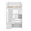 Lit mezzanine en bois avec tiroirs de rangement et escaliers, tablettes-1041045248