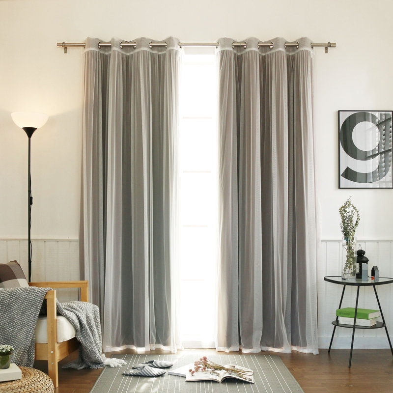 Panneau coulissant en polyester Natascha, Bleu marine, L 52 po x L 63 po
