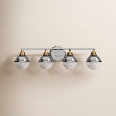 Kyoto 4 Light Seeded Dimmable Vanity Light