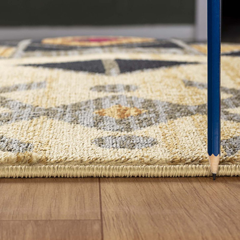 Southwest Area Rug, Stain Resistant Area Rug, Runner 2'7" x 7'3"