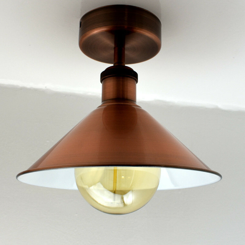 Boldt Semi Flush Mount, Copper, Copper