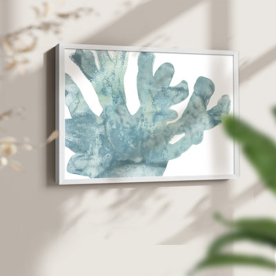 Blue Macro Coral I -Framed Print - Restickable