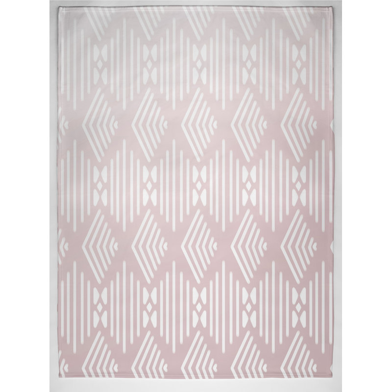 Arya Plain Weave / Muslin Throw Blanket, Pink
