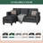 Serio Convertible Sectional Sofa Couch, L Shaped 3 Seater Sofa Couch with Storage Ottoman and Side Pockets-1628855804