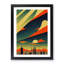 City Skyline Deco No.2 - Single Picture Frame Print-504271974-504271969