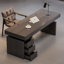 Smoky colour Rectangular Solid Wood desks-1760891760-1760891765