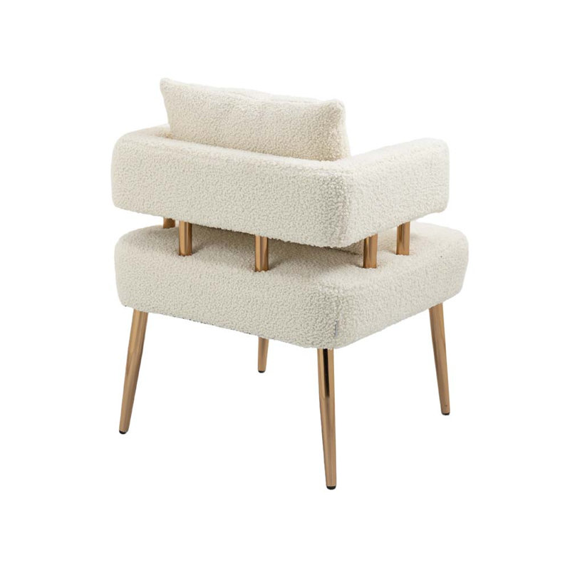 Chaise avec accoudoirs d'appoint, Ourson blanc