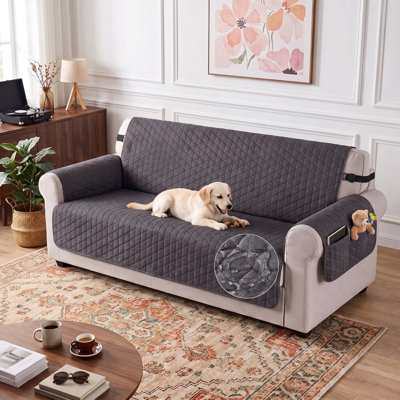 Wildee Waterproof Couch Cover for 3 Seat, Non-Slip Sofa Slipcover