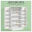 Buffet de cuisine blanc avec tablettes de rangement