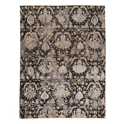 Tapis rectangulaire noué à la main