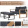 Arunas 2 - Person Outdoor Seating Group With Ottoman