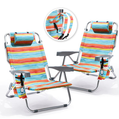 Chaise de plage en aluminium