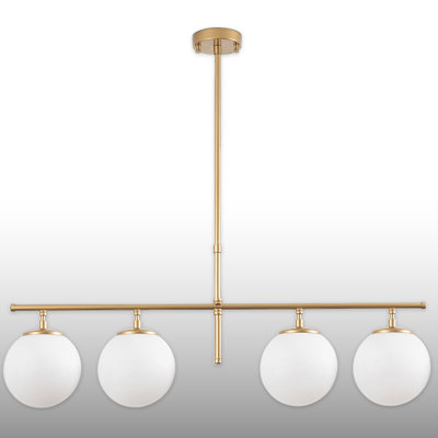 Luminaire suspendu pour îlot de cuisine 4 lumières