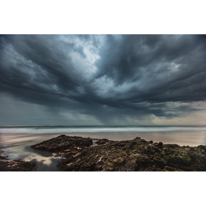 Storm Cell Over The Coast by Philip Thurston - Wrapped Canvas Print, 61cm H x 91cm W