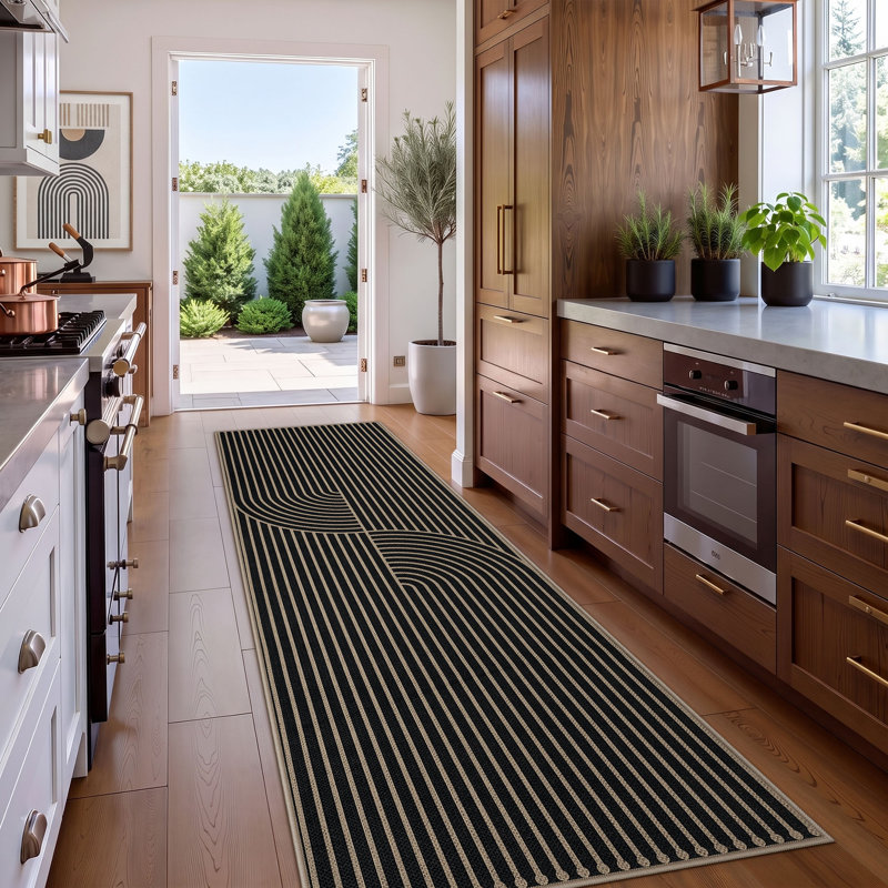 Tapis tissé antidérapant en jute