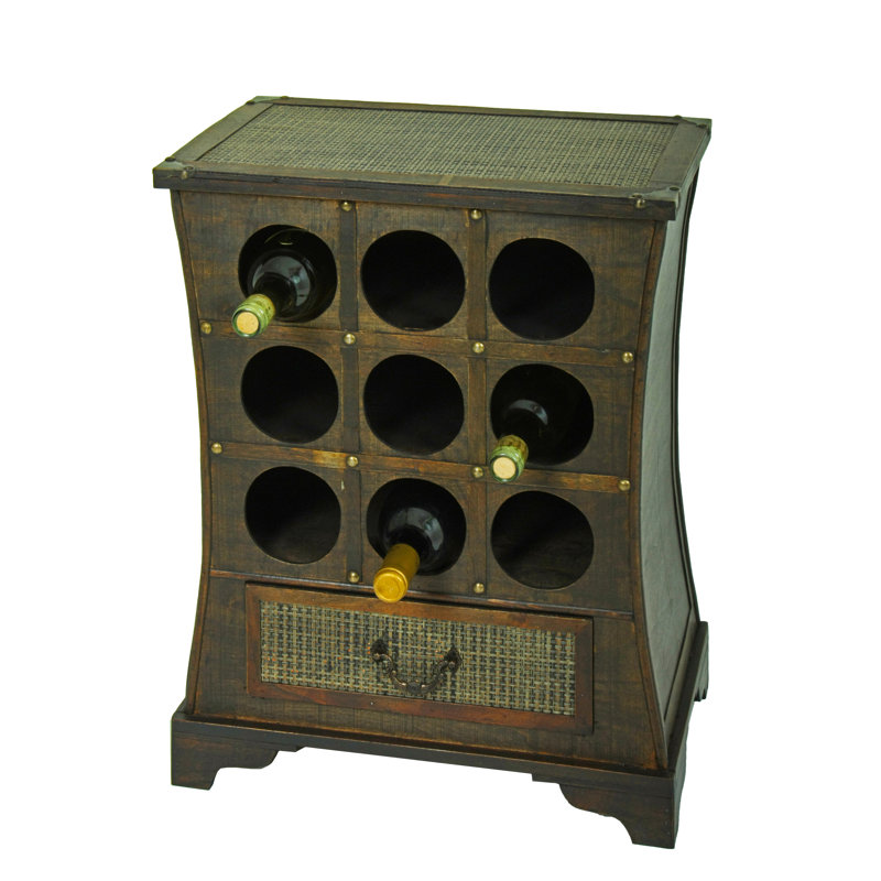 Christa Floor Wine Bottle Rack in Brown