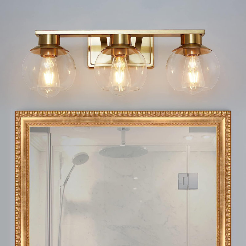 Luminaires de salle de bain à intensité variable Geneva, Or, 3