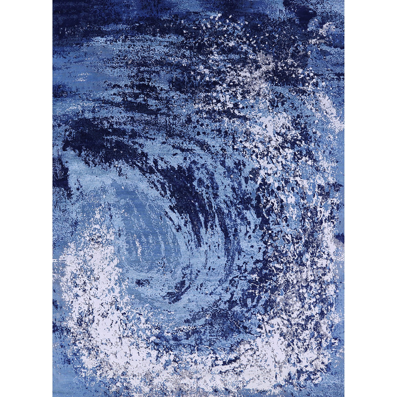 Tapis bleu Brickerville, Rond 3 pi