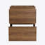 24" Bathroom Vanities with Single Sink Combo, Modern Undermount Bathroom Sink Cabinet with Double drawer, Freestanding Bathroom Sink Cabinet,Engineering wood,Brown