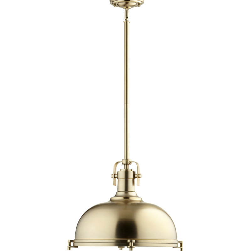 Gaskell 1 - Light Single Pendant, Aged Brass