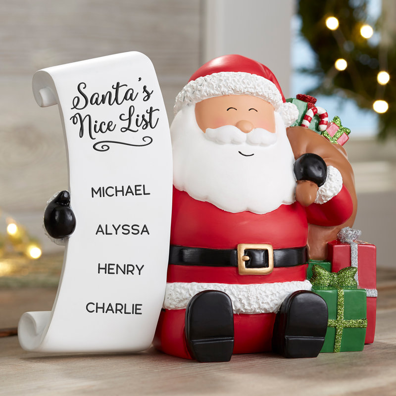Tablette en résine Santa's Nice List, Oui