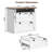 2 Drawer File Cabinet With Lock, 37'' Lateral Filing Cabinets For Home Office, Farmhouse End Table W/ Open Storage Shelves & Charging Station, Wood Printer Stand For Files/letter/legal/a4, White