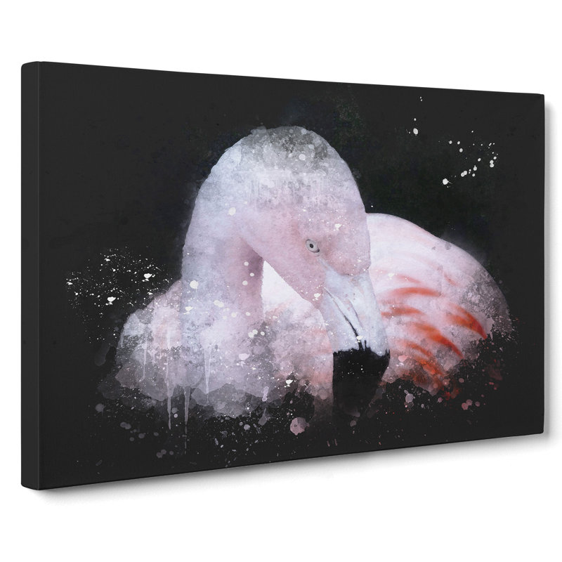 Pink Flamingo Vol.1 - Wrapped Canvas, 60cm H x 91cm W x 3cm D