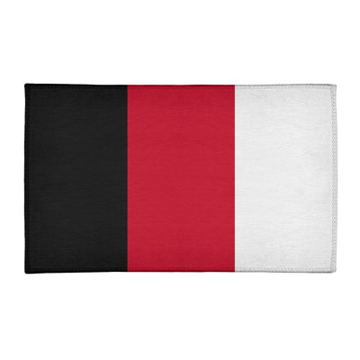 Tapis noir/rouge/blanc à tissé plat Cincinnati