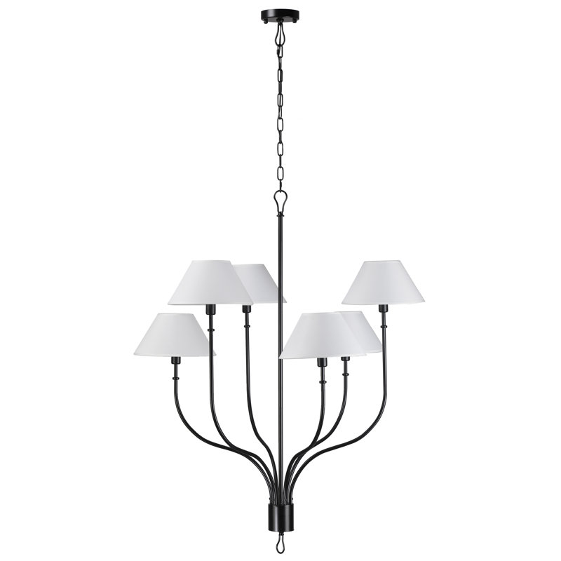 Grand lustre 6 lumières Griffin, Black