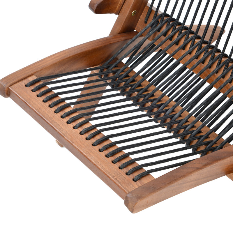 Chaise pliante en bois pour le repos à l'intérieur - Élégant sans assemblage