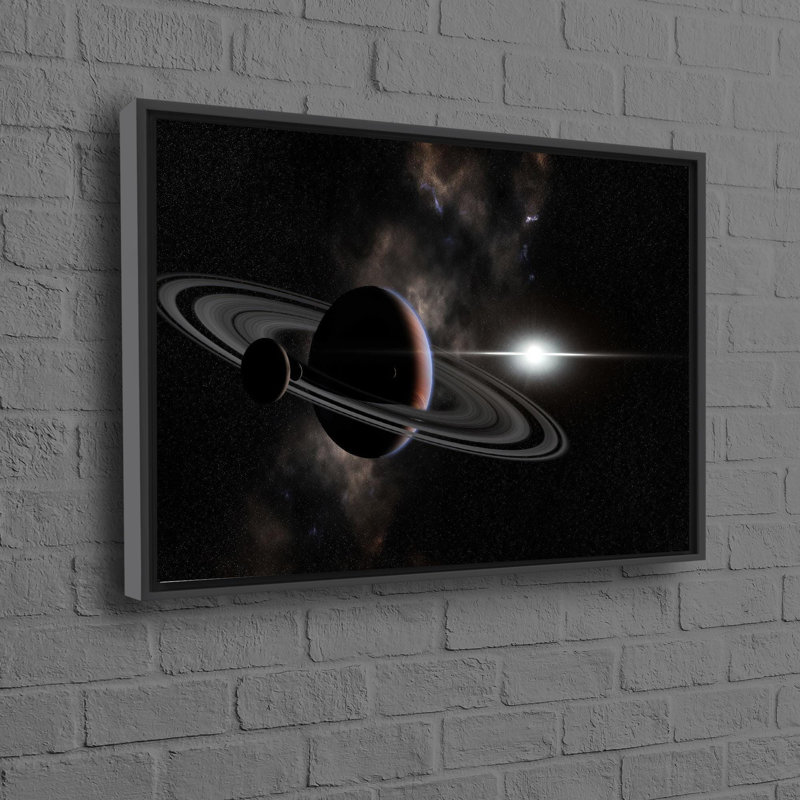 Art mural en toile Starry Sky, H 41 po x l 94 po, Noir, Reproduction encadrée sans passe-partout