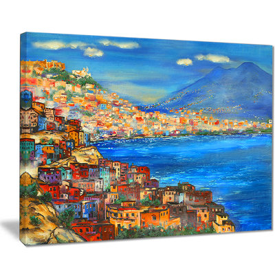 « naples today », reproduction de peinture à l’huile sur toile