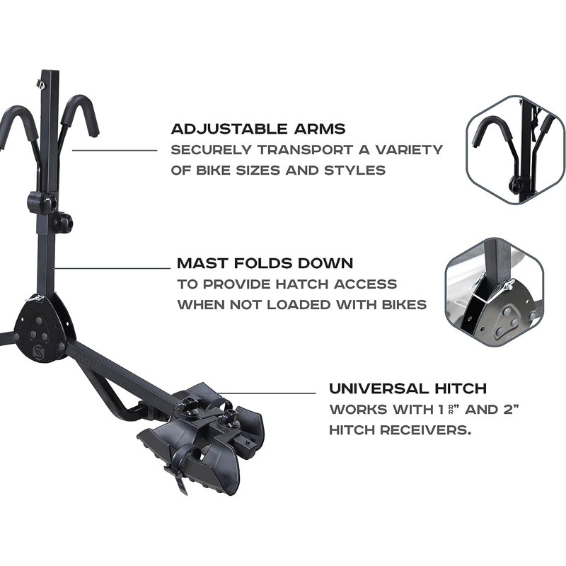 Aluminum Surface Mounted Bike Rack