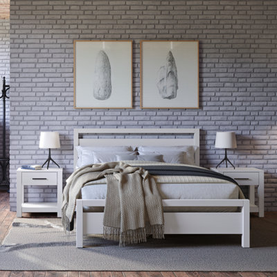 Loft Solid Wood Piece Bedroom Set