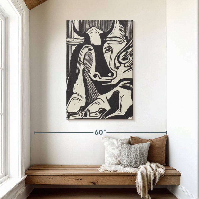Brampt The Large Cow Lying Down, 45" H x 30" W