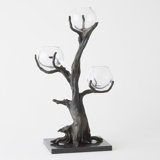 Glass and Marble Table Vase
