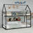Metal Twin Over Twin Bunk Bed/ Heavy-Duty Sturdy Metal/ Noise Reduced/ Safety Guardrail/No Box Spring Needed,Black