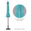 Parasol de patio 9 pi avec manivelle Devyn, poteau en aluminium et 8 baleines en acier pour terrasse, bord de piscine, cour Devyn-699766012